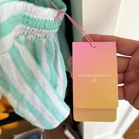 Stoney Clover for Target Striped Linen Tank Top - Picture 3 of 4